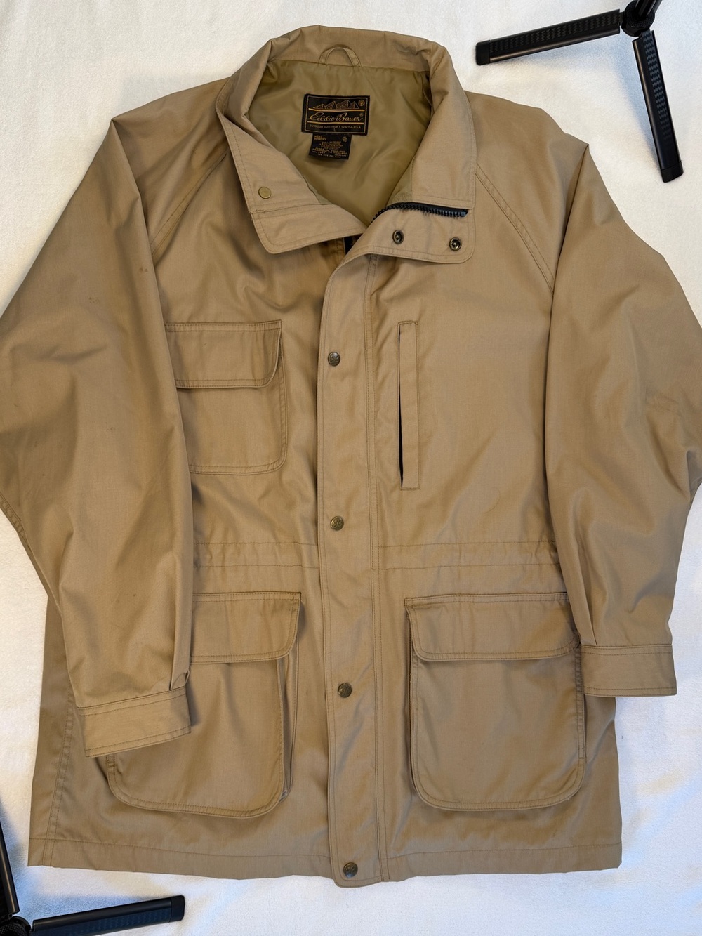 Vintage Men’s Eddie Bauer Field Jacket XL Khaki Safari Utility Gorpcore Wearwear